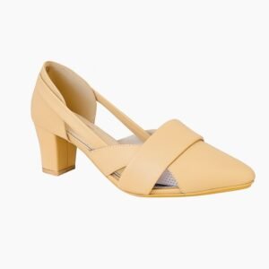 Women Court Shoes Nude Cream